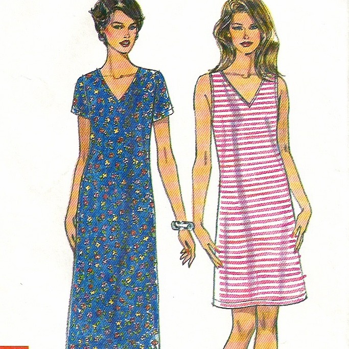 thumbnail image 2 of Easy Trapeze Dress Sewing Pattern ~ 4 Variations! (Sizes 14-22 2 of 10