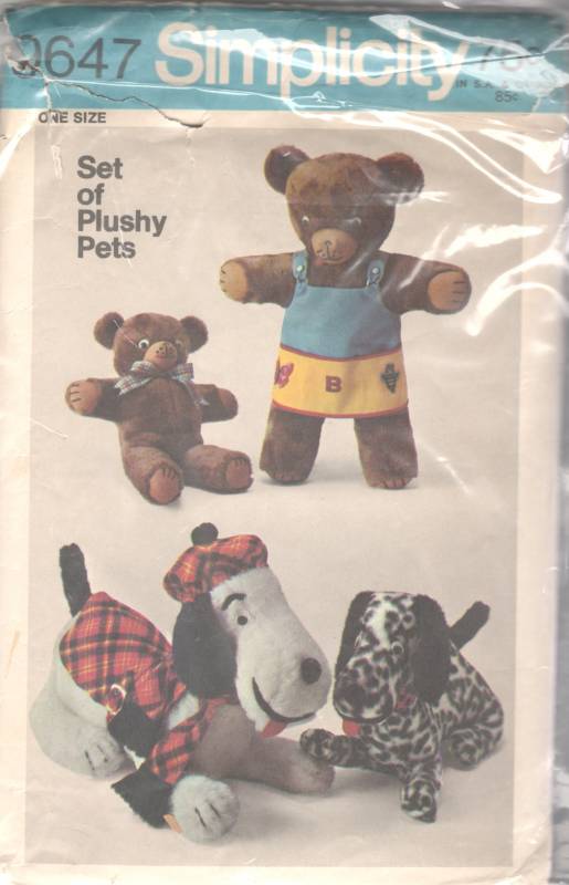 1970s stuffed animals dog