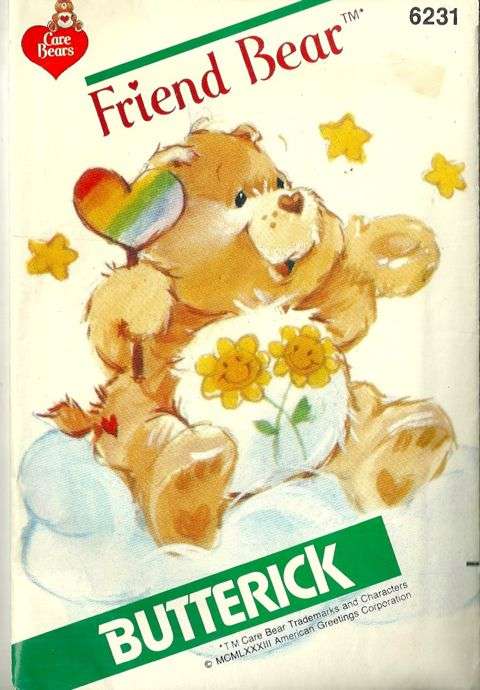 butterick teddy bear pattern