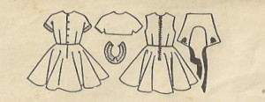 McCalls 1979 Girls Dress, Petticoat, Bolero and Detachable Collars b