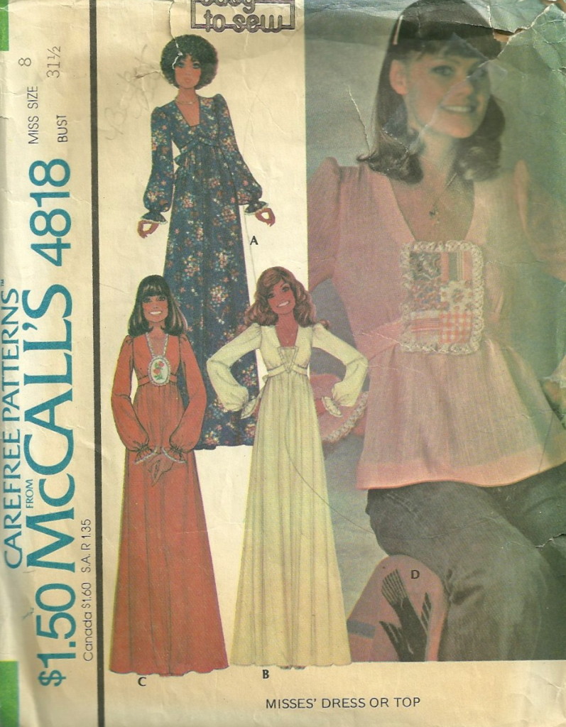 70s Dress Pattern McCalls 2793 Flattering Pounds Slimmer Front