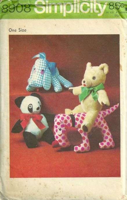 vintage stuffed animals 1970's