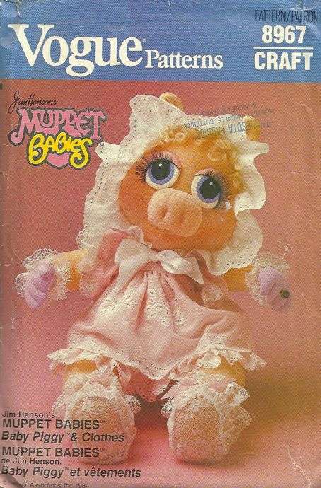 muppet babies miss piggy doll